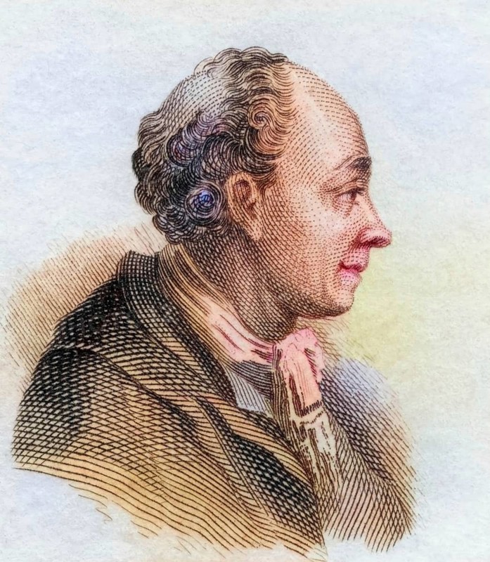 Salomon Gessner, (born 1 April 1730 in Zurich, died 2 March 1788 in Zurich) was a Swiss idyllic poet, painter and graphic artist. Today's Neue Zürcher Zeitung was founded by him, coloured woodcut from Crabbe's Historical Dictionary from 1825, Historical, digital reproduction