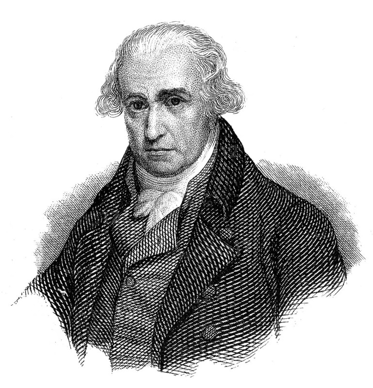 Portait of James Watt, 1736 - 1819, Scottish inventor of the steam engine, Portrait von James Watt, 1736 - 1819, schottischer Erfinderder Dampfmaschine