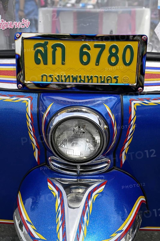 Tuktuk taxi, detail, Bangkok, Thailand