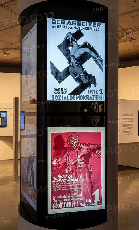 Parliamentary history exhibition in the German Cathedral at Gendarmenmarkt, Berlin, Germany