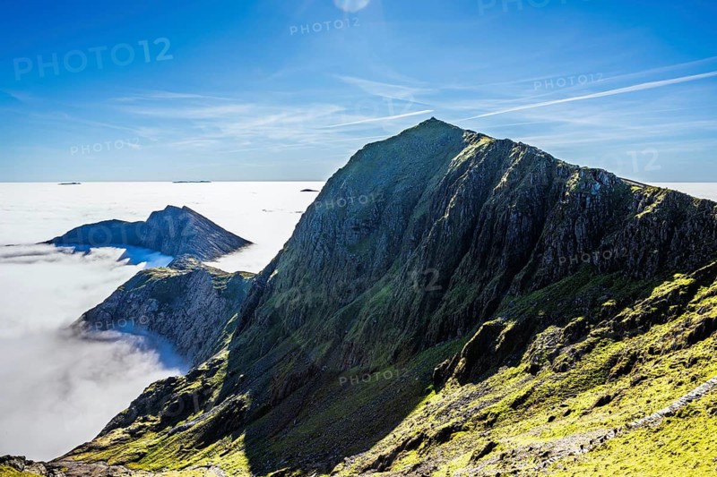 Snowdon Massif, Snowdon Range, Snowdonia, North Wales, UK