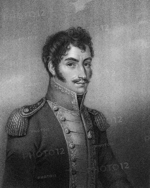 Simón Bolívar or Simón José Antonio de la Santísima Trinidad Bolívar y Palacios Ponte y Blanco, 1783 - 1830, a military and political leader, Simón Bolívar oder Simón José Antonio de la Santísima Trinidad Bolívar Palacios y Blanco, 1783 - 1830, El Libertador, ein südamerikanischer Unabhängigkeitskämpfer und Nationalheld vieler südamerikanischer Länder