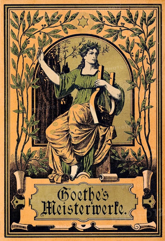 Goethe's masterpieces, book title, 19th century