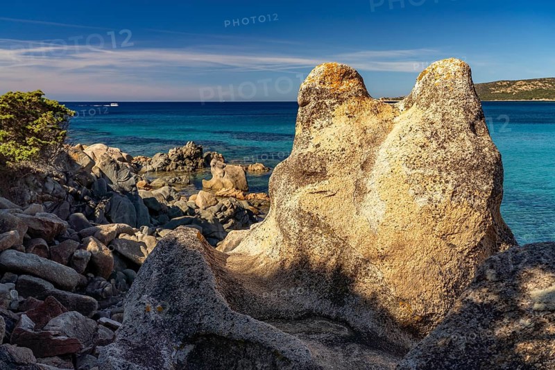 Rock formation on the coast of Tizzano, Sartene, Corsica, France