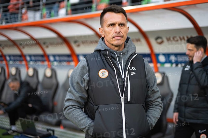 LUBIN, POLAND - MARCH 31, 2025: Football match between KGHM Zaglebie Lubin vs Rakow Czestochowa. Head coach of Zaglebie Leszek Ojrzynski