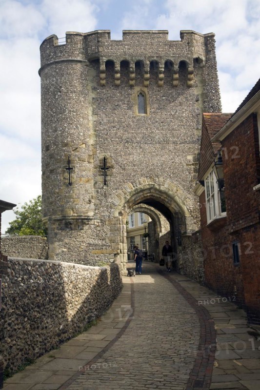 Barbican tower, Lewes Castle, East Sussex, England, United Kingdom