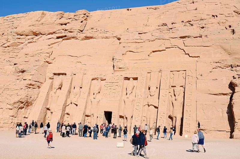 Hathor Temple or Temple of Nefertari, Abu Simbel Temple, UNESCO World Heritage Site, Nubia, Egypt