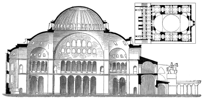 Hagia Sophia or St. Sophia church, Hagia Sophia Mosque Museum, Istanbul, Turkey