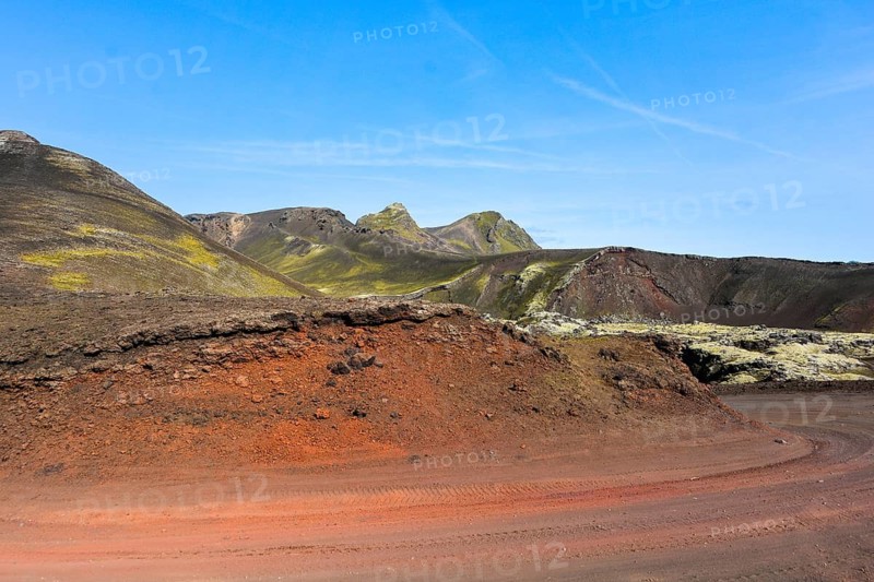 Iceland, Europe, Northern Europe, Scandinavia, red earth, offroad, hills, mountains, lava rock