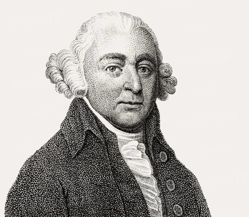 Portrait of John Adams, 1735 - 1826, second President of the United States, digitally optimized