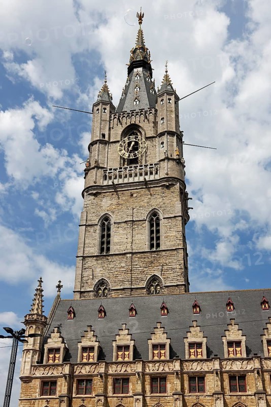 Belfry with Cloth Hall, UNESCO World Heritage Site, Ghent, Flanders, Belgium