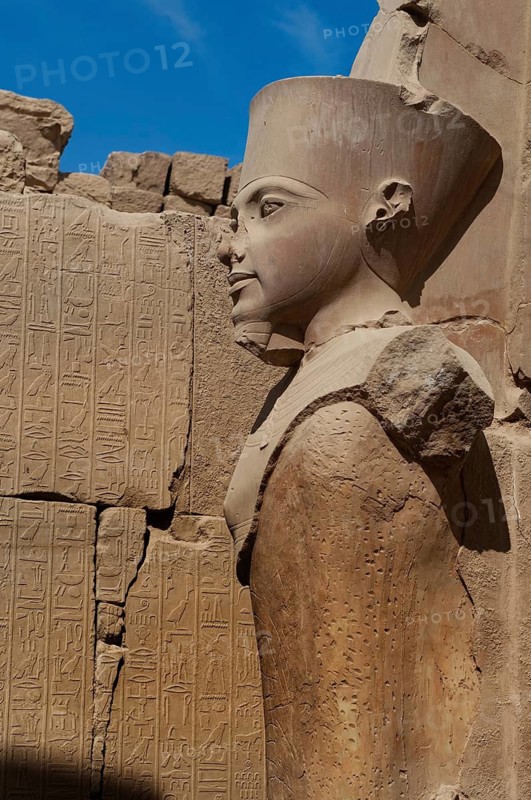 Luxor, Egypt. February 12th 2009 Pharaonic inscriptions at the ancient Egyptian ruins beside the Nile at Luxor, Egypt