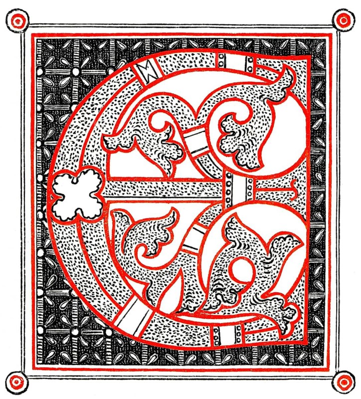 Decorated letters, Initials from the 11th century