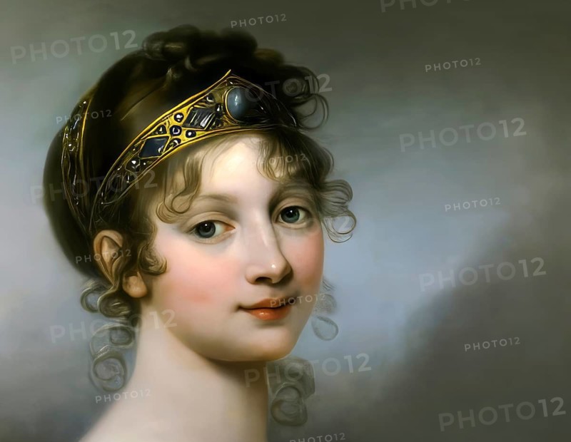 Louise of Mecklenburg-Strelitz, Luise Herzogin zu Mecklenburg - Strelitz, Luise Auguste Wilhelmine Amalie Herzogin zu Mecklenburg, Königin Luise, 1776 – 1810, Queen of Prussia, digitally edited after a painting by Josef Mathias Grassi