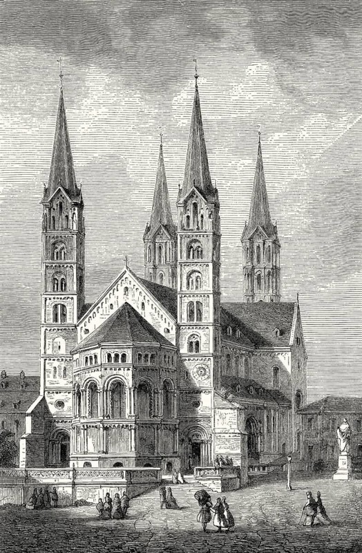 Bamberg Cathedral, Bamberger Dom St. Peter und St. Georg, Bamberg, Germany, 19th century
