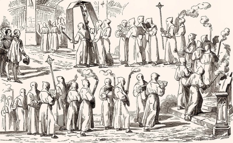Christian Holy Week procession, 10th century