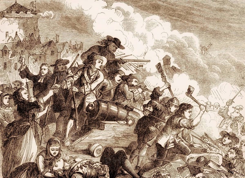 The Siege of Derry, Williamite War in Ireland, 17th century, From British Battles on Land and Sea, by James Grant