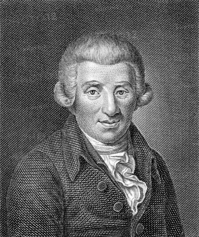 Johann Wilhelm Ludwig Gleim, 1719-1803, a German poet of the Enlightenment, Johann Wilhelm Ludwig Gleim (1719 - 1803), ein deutscher Dichter der Aufklärungszeit