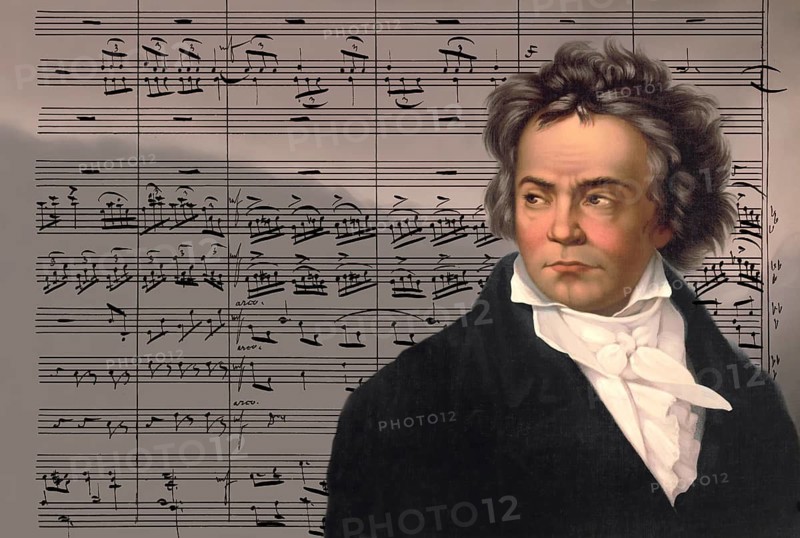 Ludwig van Beethoven, 1770 -1827, German composer, digitally altered
