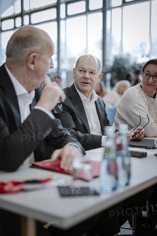 Olaf Scholz (SPD), Federal Chancellor at the state representatives' meeting of the SPD Brandenburg in Potsdam, 14 December 2024