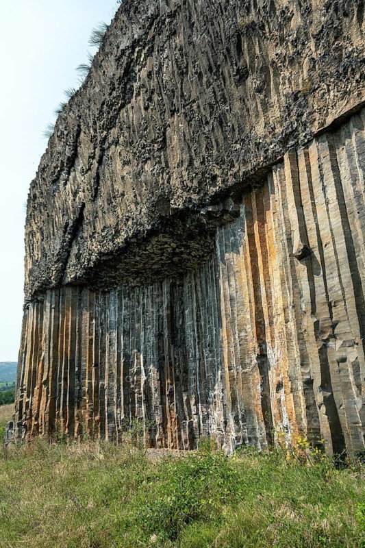 Magnificent basalt organs of Chilhac in Haute-Loire, Auvergne-Rhône-Alpes, France