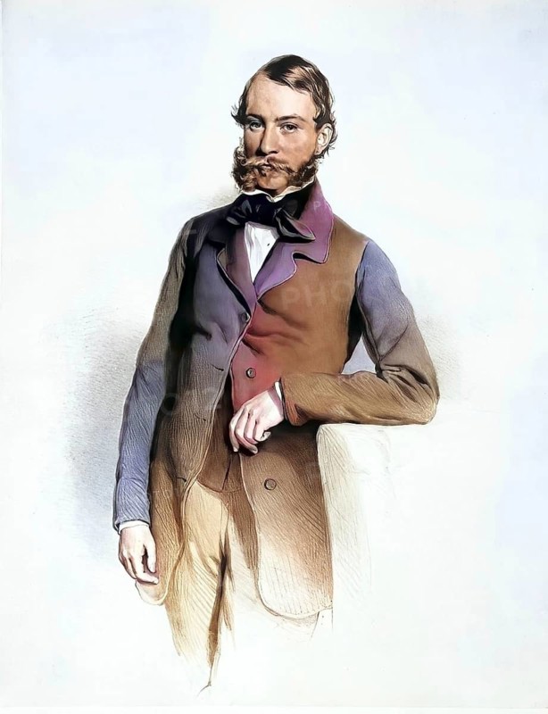 Wilhelm Conrad, 1822-1899, German banker and landowner, Historical, digitally restored reproduction from a 19th century original, Record date not stated