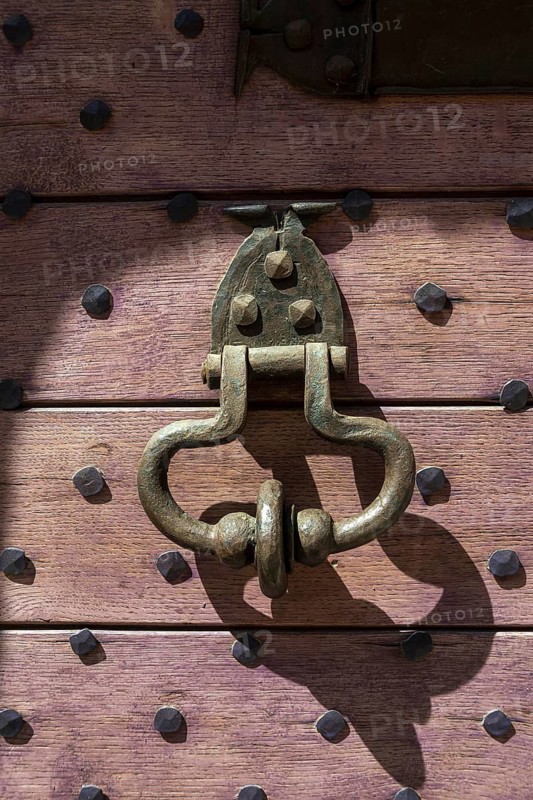 Wooden door knocker. Nievre departement. France