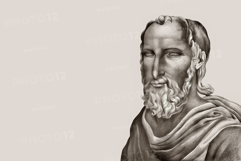 Gaius Plinius Secundus, AD 23/24 – 79, called Pliny the Elder, Roman author, digitally altered