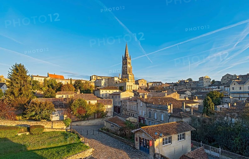 View of old town of Saint-Emilion, France