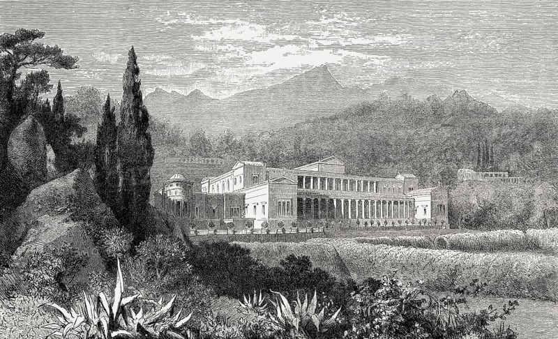 Reconstruction of a villa of Pliny the Younger, Ancient Rome