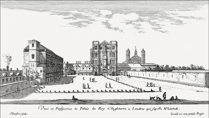Old Whitehall palace, Westminster, London, England, after Israel Silvestre, 1621