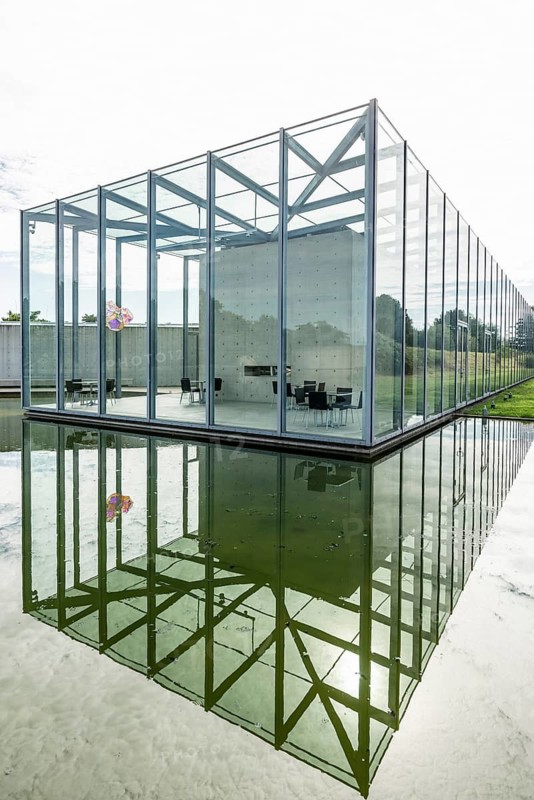 Art Museum and Langen Foundation, architect Tadao Ando, near Neuss, North Rhine-Westphalia, Germany