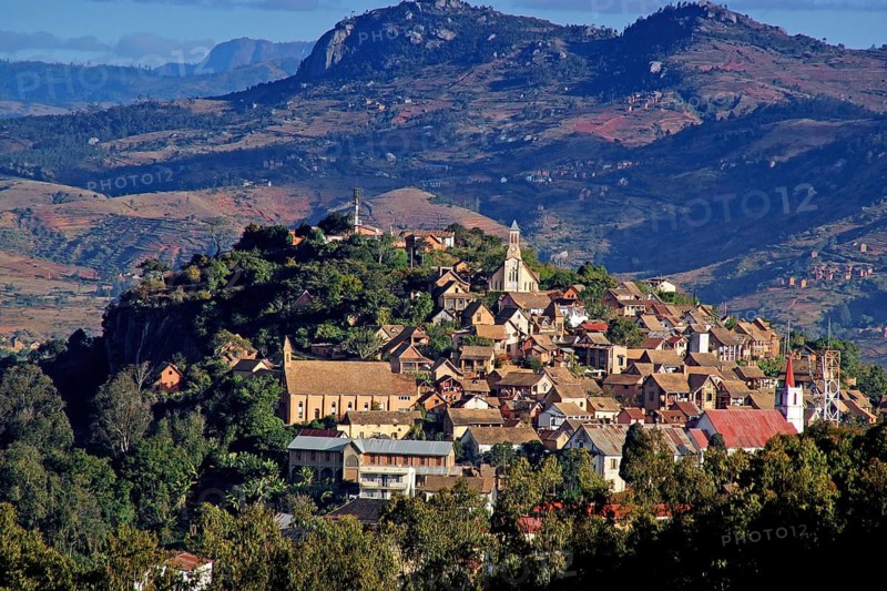 Africa, Madagascar, view of Fianarantsoa, Fianarantsoa, Madagascar