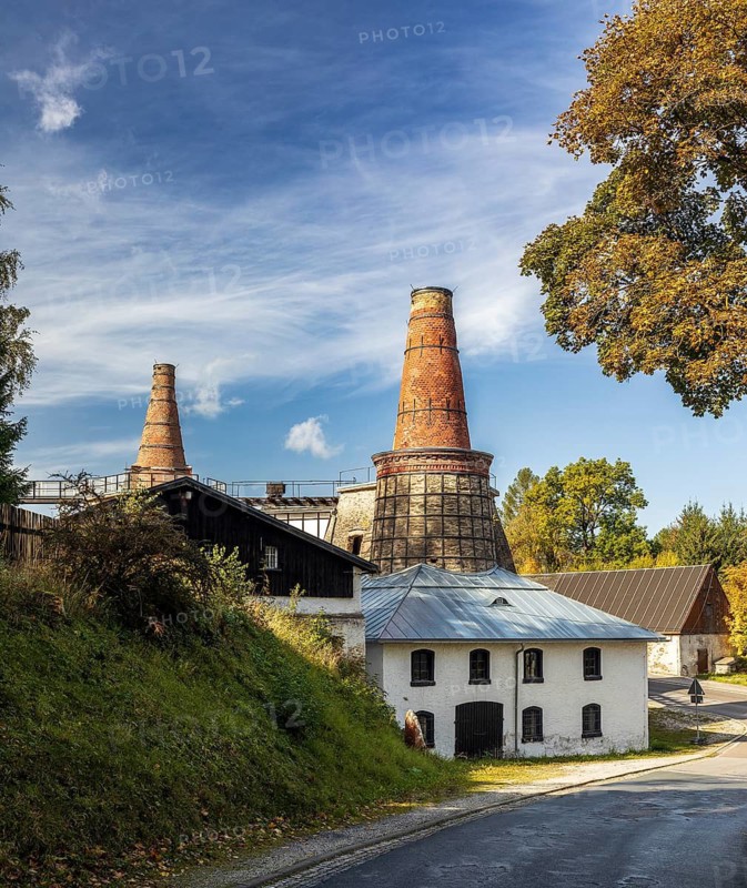 Exterior view of Museum Kalkwerk Lengefeld, Pockau-Lengefeld, Erzgebirge, Saxony, Germany