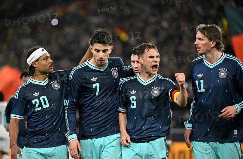 Goal celebration Serge Gnabry GER (20) Kai Havertz GER (07) Joshua Kimmich GER (06) Nick Woltemade GER (11) Pascal Groß GER (05) Football DFB international Germany GER vs Ghana GHA friendly test match MHPArena, MHP Arena Stuttgart, Baden-Württemberg, Germany