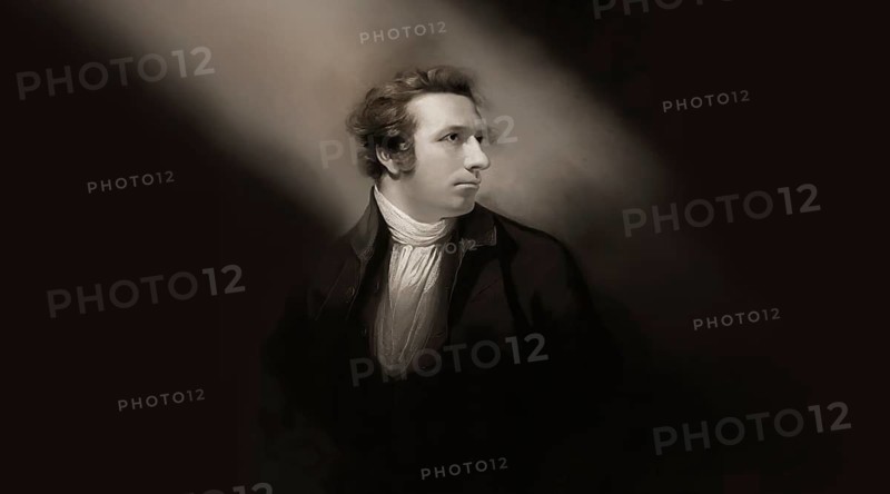 Henry Fuseli or Johann Heinrich Füssli, 1741 – 1825, Swiss painter, draughtsman and writer, digitally edited after Northcote, 1778, Prophecy from the witches, scene from The Tragedy of Macbeth by William Shakespeare