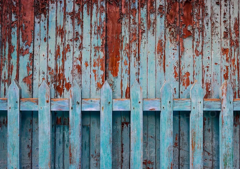 Background, Blue, Brown, Weathered Wood Facade, Garachico, Tenerife, Canary Islands, Spain