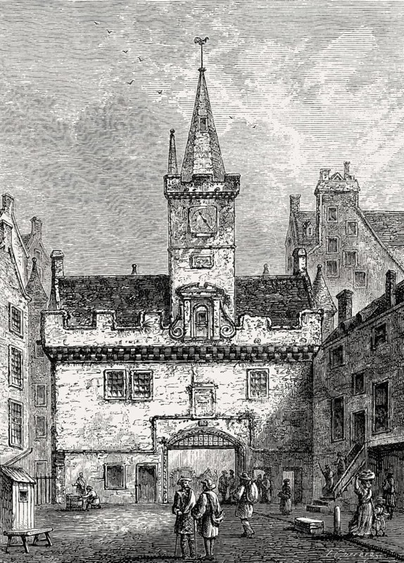 The Netherbow Port seen from The High Street, Edinburgh, Scotland, 19th century