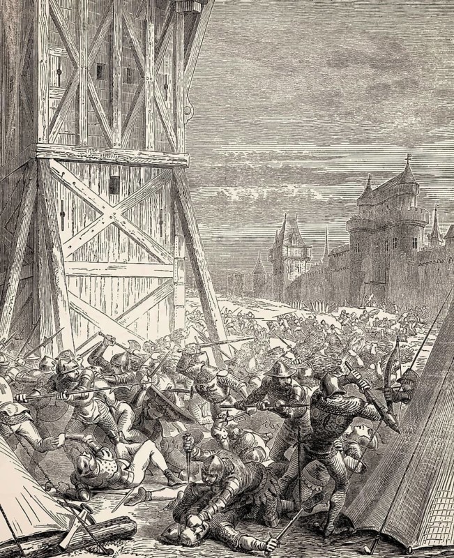 The Battle of Brunkeberg on 10 October 1471, Dano-Swedish War, Stockholm, Sweden