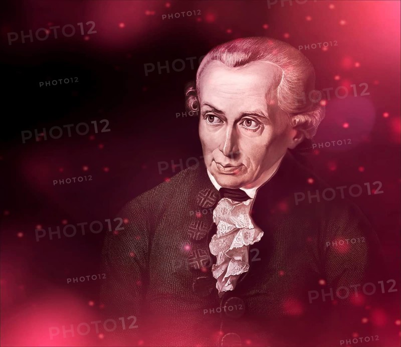 Immanuel Kant, 1724, 1804, German philosopher of the Enlightenment, digital edited according to Gottlieb Doebler