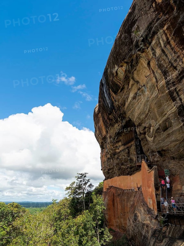Visitors at Sigiriya Rock, Sri Lanka