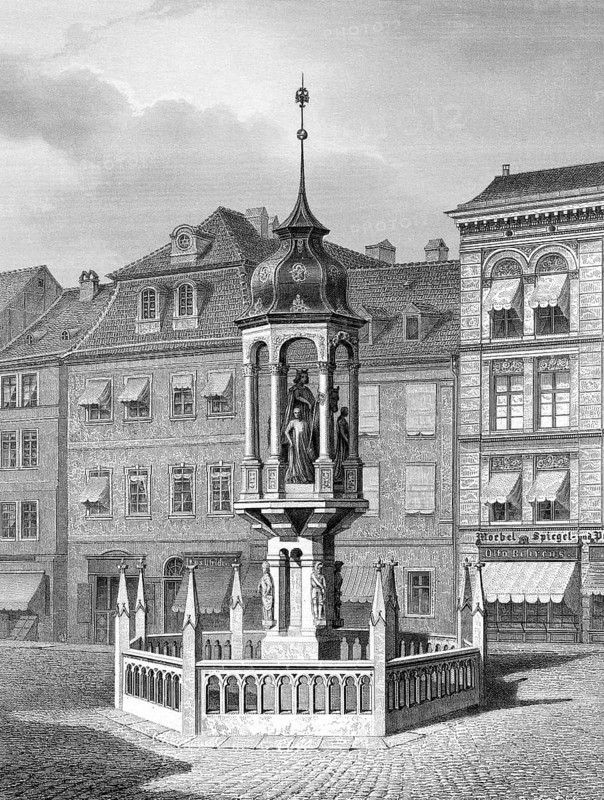The Magdeburger Reiter, equestrian monument traditionally regarded as portrait of Otto I, Otto the Great, 912-973, German king emperor of the Holy Roman Empire, Magdeburg, Germany, c. 1240