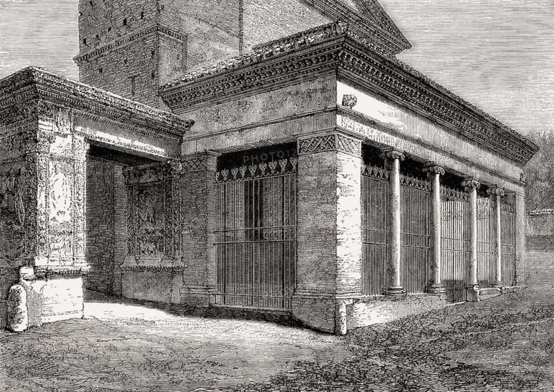 Arcus Argentariorum, San Giorgio, Velabro, Rome, Italy, 19th Century