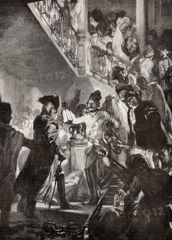 Frederick II, Lissa castle, after the Battle of Leuthen, Seven Years' War
