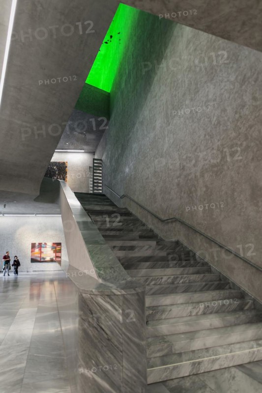 Interior view, art museum extension, architects Herzog and de Meuron, Basel, Canton of Basel-Stadt, Switzerland
