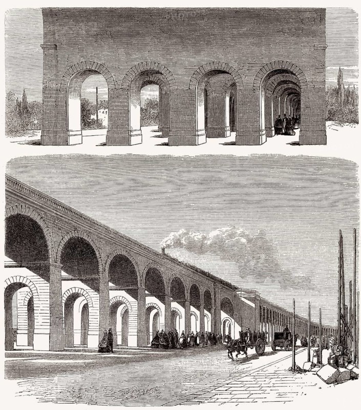 La porte du Point-du-Jour, Paris, Frankreich, 19. Jahrhundert