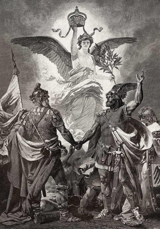 Allegory, Founding of the German Reich on 18 January 1871