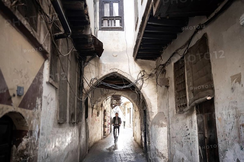 Damascus, Syria. December 5th 2025. Traditional narrow alleyways and old houses of the ancient walled Damascus Old City, the oldest continuously inhabited city in the world. Syria
