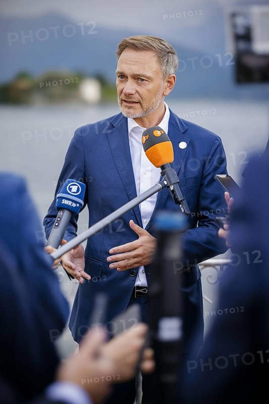 G7 meeting of finance ministers in Stresa. Christian Lindner (FDP), Federal Minister of Finance, at a press statement Stresa, 23 May 2024. Photographed on behalf of the Federal Ministry of Finance