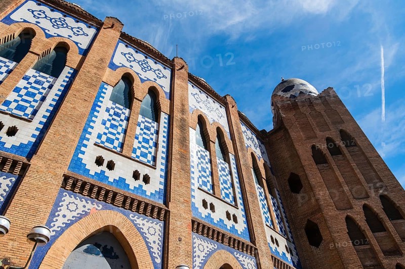 Former bullfighting arena La Monumental in Barcelona, Spain